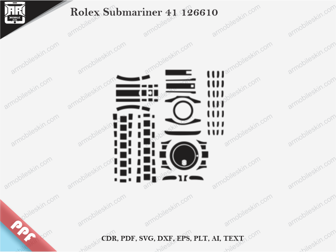 Rolex Submariner 41 126610 PPF Cut Template