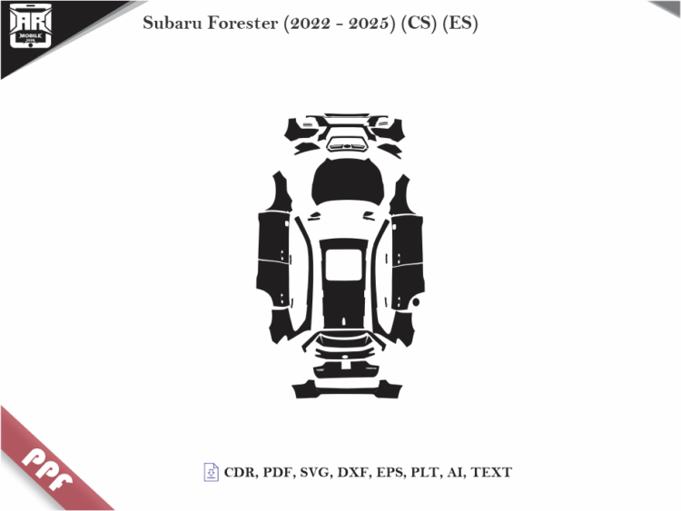 Subaru Forester (2022 – 2025) (CS) (ES) Full Car Body PPF Cutting Template