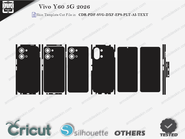 Vivo Y60 5G 2026 Skin Template Vector Cut File