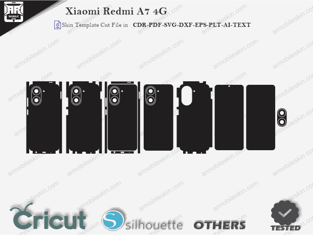 Xiaomi Redmi A7 4G Skin Template Vector Cut File