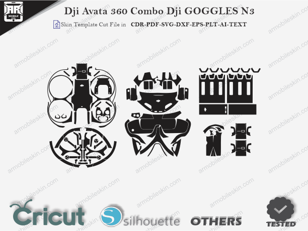 Dji Avata 360 Combo Dji GOGGLES N3 Skin Template Vector Cut File