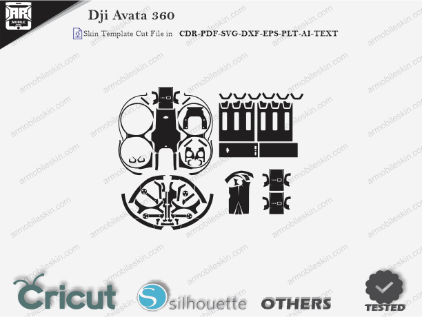 Dji Avata 360 Skin Template Vector Cut File