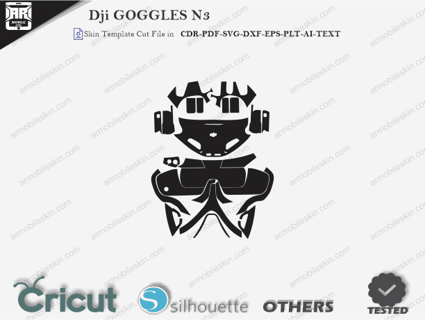 Dji GOGGLES N3 Skin Template Vector Cut File