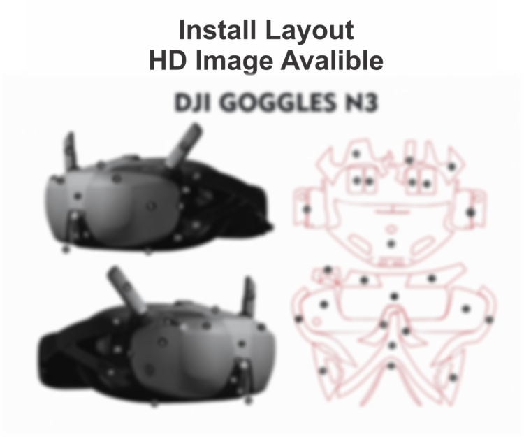 Dji Avata 360 Combo Dji GOGGLES N3 Skin Template Vector
