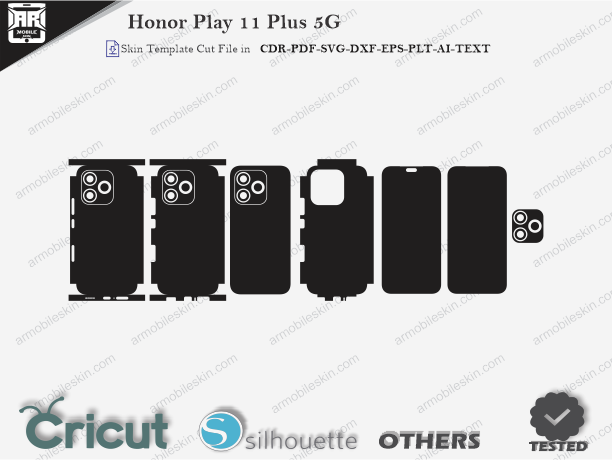 Honor Play 11 Plus 5G Skin Template Vector Cut File