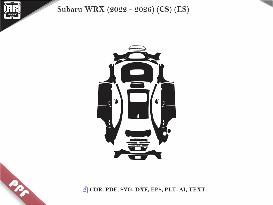 Subaru WRX (2022 - 2026) (CS) (ES) Car Body PPF Cutting Template