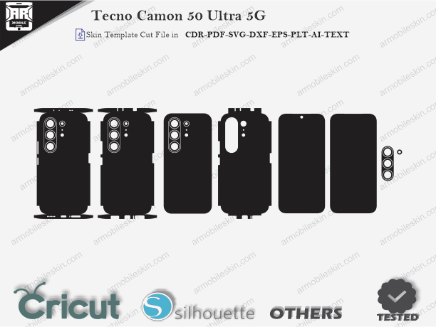 Tecno Camon 50 Ultra 5G Skin Template Vector