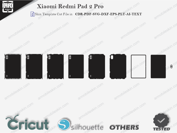 Xiaomi Redmi Pad 2 Pro Skin Template Vector Cut File