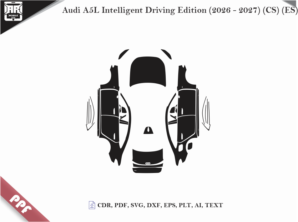 Audi A5L Intelligent Driving Edition (2026 - 2027) (CS) (ES) Car Body PPF Cutting Template