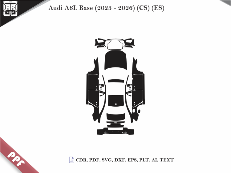 Audi A6L Base (2023 – 2026) (CS) (ES) Full Car Body PPF Cutting Template