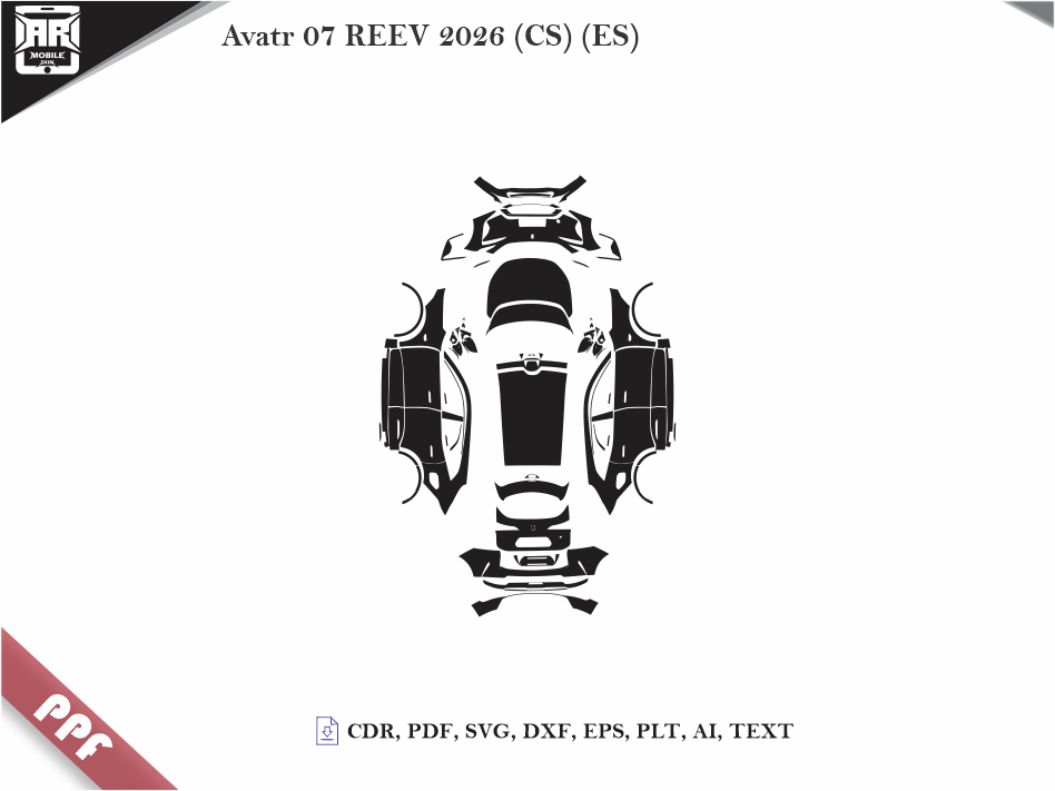 Avatr 07 REEV 2026 (CS) (ES) Car Body PPF Cutting Template