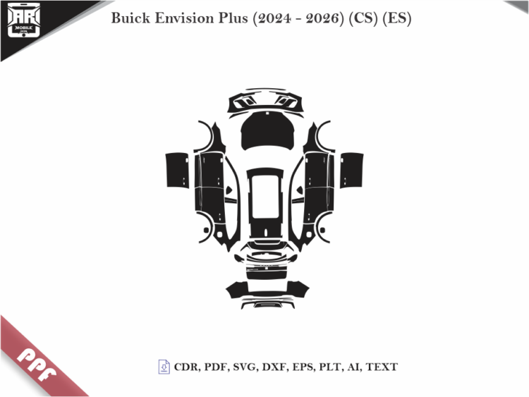 Buick Envision Plus (2024 – 2026) (CS) (ES) Full Car Body PPF Cutting Template