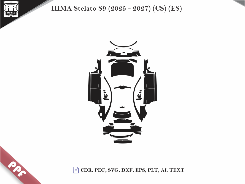 HIMA Stelato S9 (2025 - 2027) (CS) (ES) Car Body PPF Cutting Template