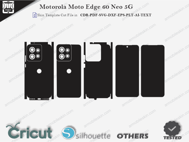 Motorola Moto Edge 60 Neo 5G Skin Template Vector