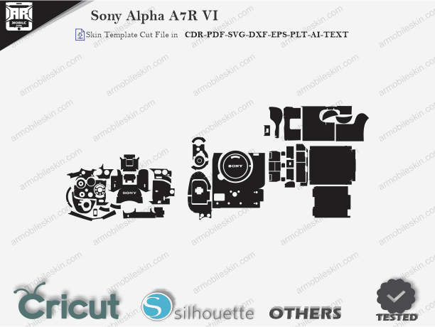 Sony Alpha A7R VI Skin Template Vector Cut File