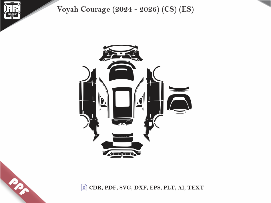 Voyah Courage (2024 - 2026) Car Body PPF Cutting Template