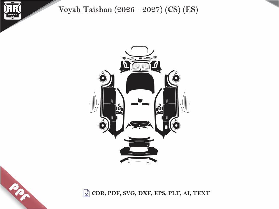 Voyah Taishan (2026 - 2027) (CS) (ES) Car Body PPF Cutting Template