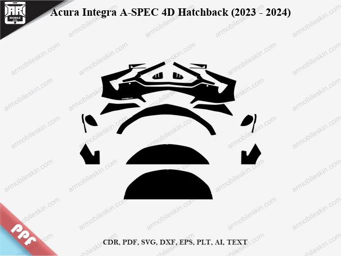 Acura Integra A-SPEC 4D Hatchback (2023 – 2024) Car PPF Template