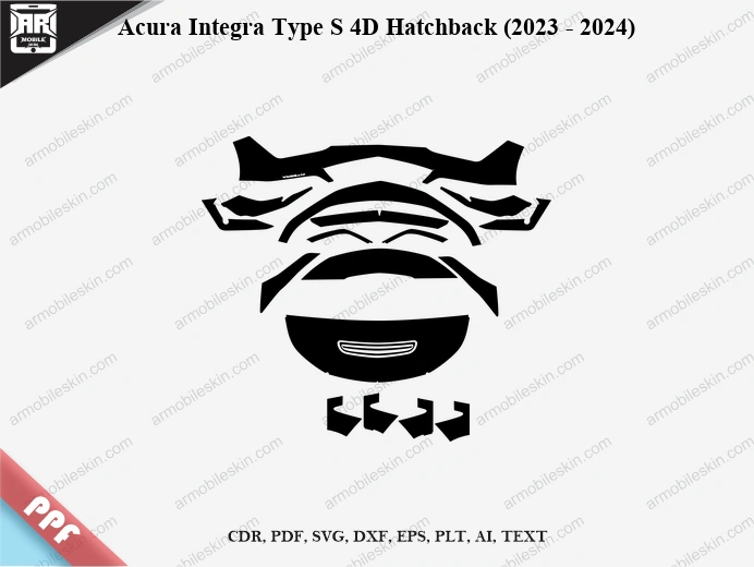 Acura Integra Type S 4D Hatchback (2023 – 2024) Car PPF Template