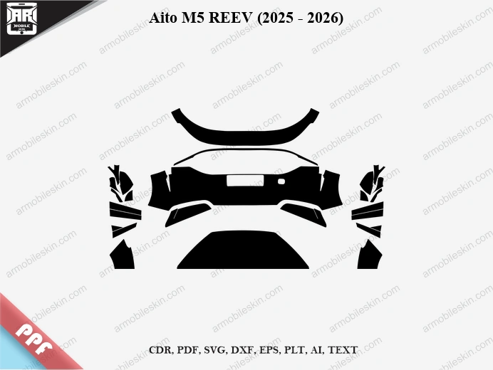 Aito M5 REEV (2025 – 2026) Car PPF Template