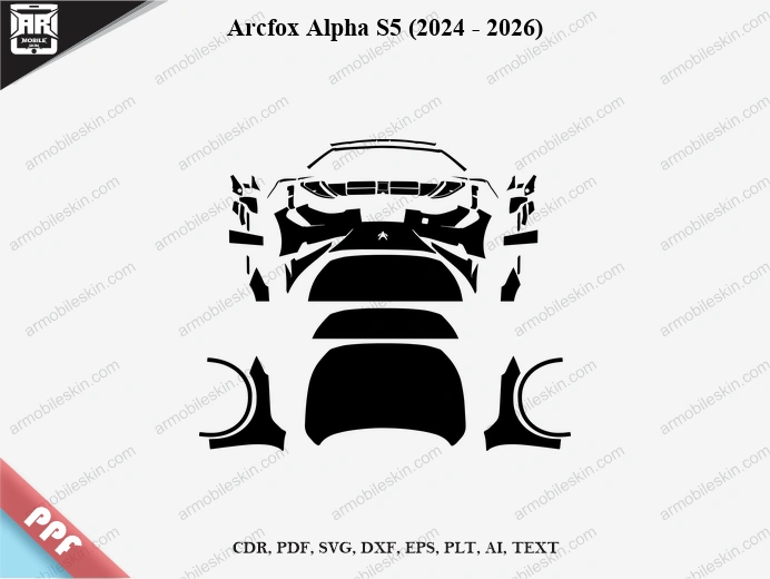Arcfox Alpha S5 (2024 – 2026) Car PPF Template