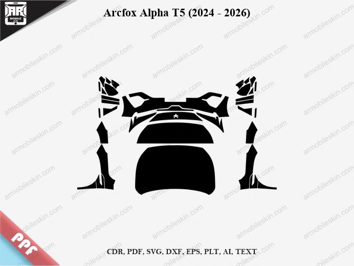 Arcfox Alpha T5 (2024 – 2026) Car PPF Template