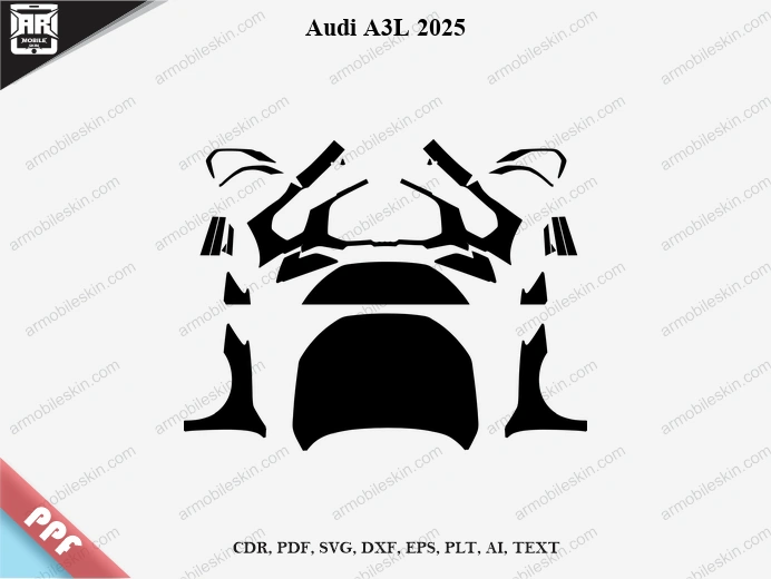 Audi A3L 2025 Car PPF Template