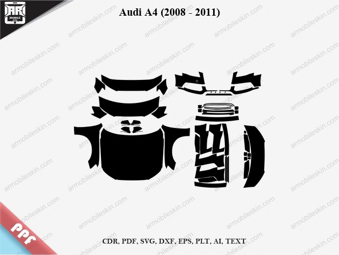Audi A4 (2008 – 2011) Car PPF Template