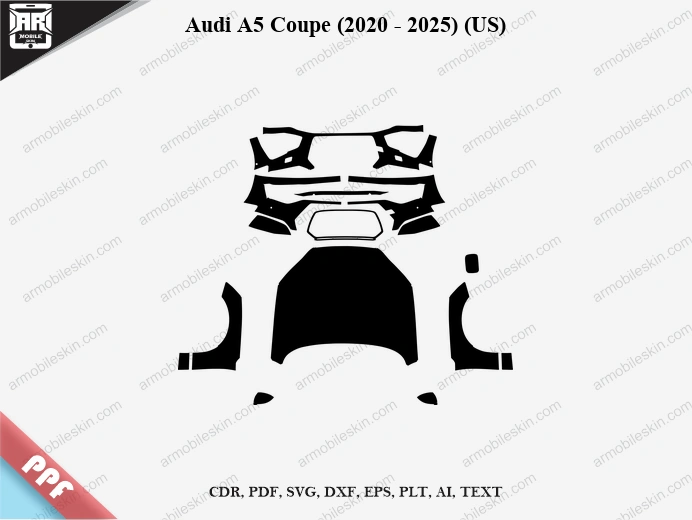Audi A5 Coupe (2020 – 2025) (US) Car PPF Template