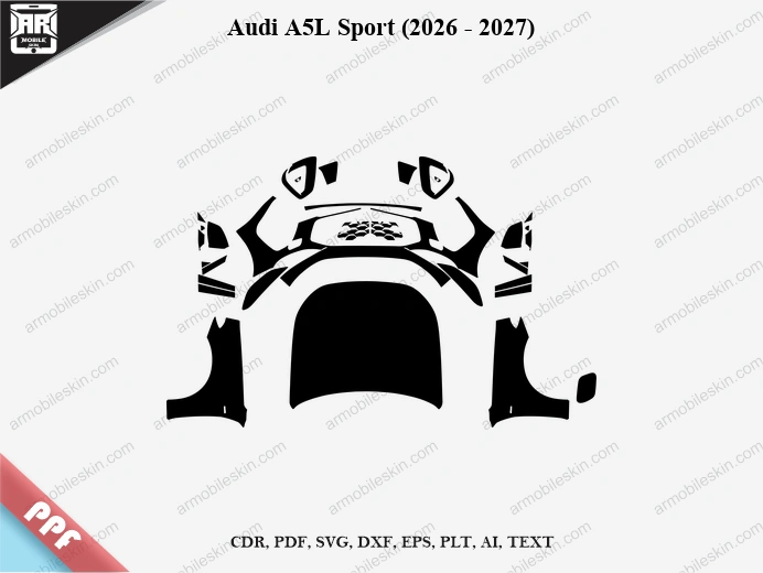 Audi A5L Sport (2026 – 2027) Car PPF Template