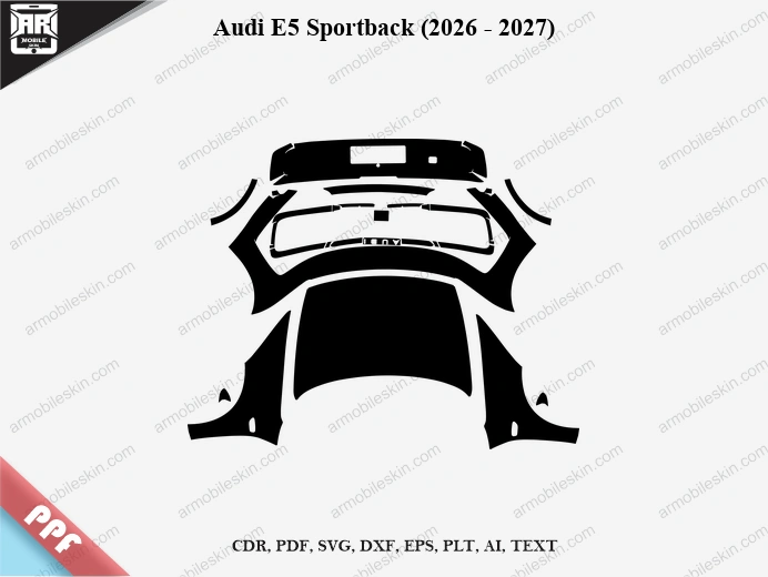 Audi E5 Sportback (2026 – 2027) Car PPF Template