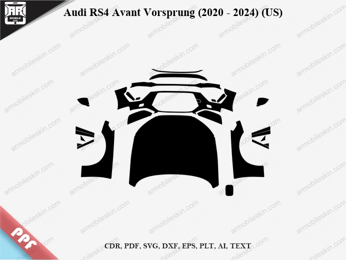 Audi RS4 Avant Vorsprung (2020 – 2024) (US) Car PPF Template