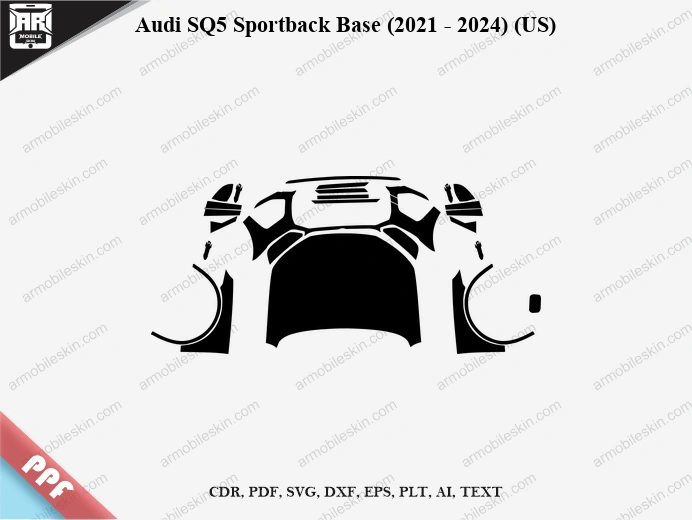 Audi SQ5 Sportback Base (2021 – 2024) (US) Car PPF Template