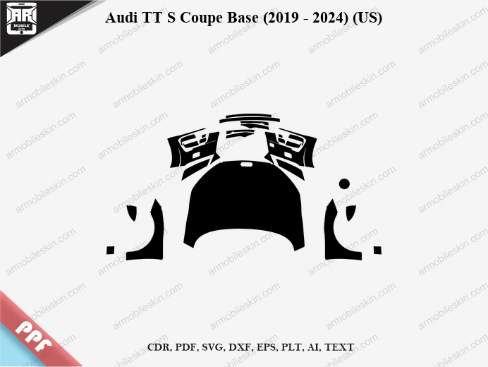Audi TT S Coupe Base (2019 – 2024) (US) Car PPF Template