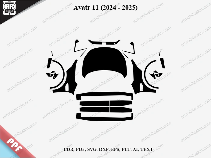 Avatr 11 (2024 - 2025) Car Exterior Front PPF Template