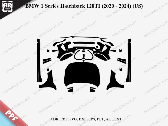 BMW 1 Series Hatchback 128TI (2020 – 2024) (US) Car PPF Template