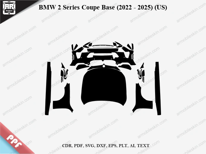 BMW 2 Series Coupe Base (2022 – 2025) (US) Car PPF Template