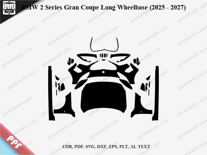 BMW 2 Series Gran Coupe Long Wheelbase (2025 – 2027) Car PPF Template