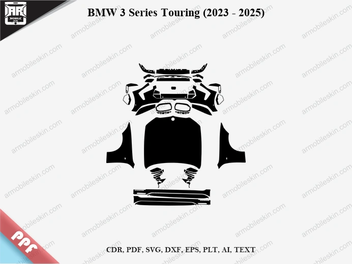 BMW 3 Series Touring (2023 – 2025) Car PPF Template