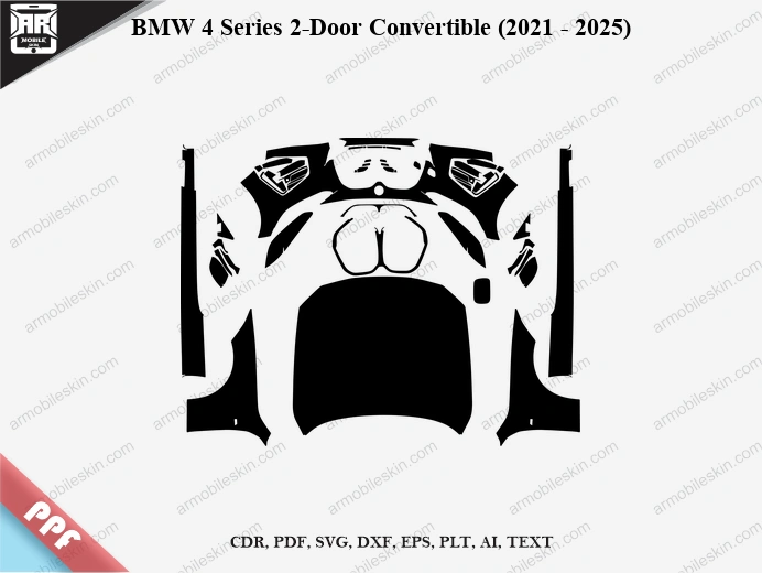 BMW 4 Series 2-Door Convertible (2021 – 2025) Car PPF Template