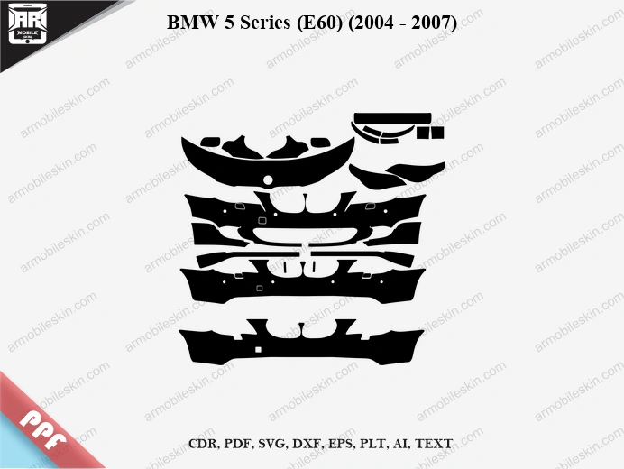 BMW 5 Series (E60) (2004 – 2007) Car PPF Template