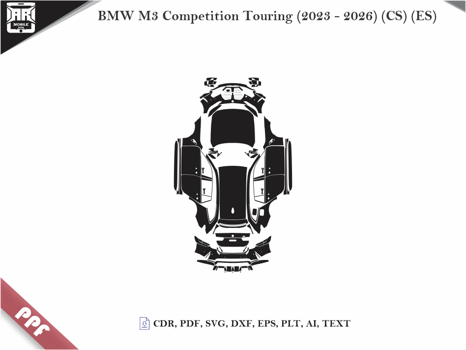 BMW M3 Competition Touring (2023 - 2026) (CS) (ES) Car Body PPF Cutting Template
