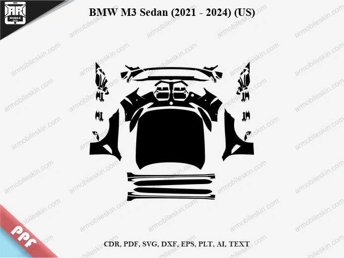BMW M3 Sedan (2021 – 2024) (US) Car PPF Template