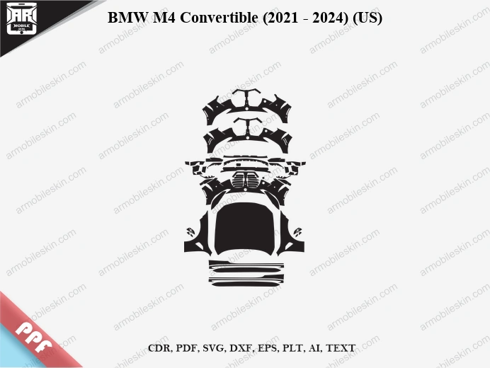 BMW M4 Convertible (2021 – 2024) (US) Car PPF Template