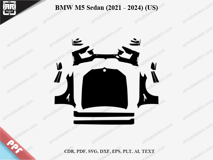 BMW M5 Sedan (2021 – 2024) (US) Car PPF Template