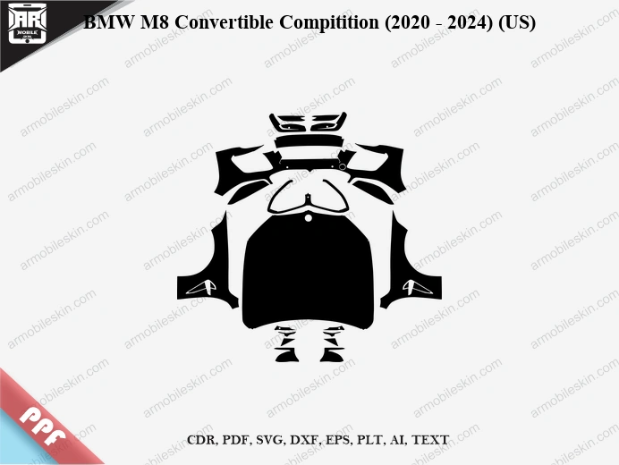 BMW M8 Convertible Compitition (2020 – 2024) (US) Car PPF Template