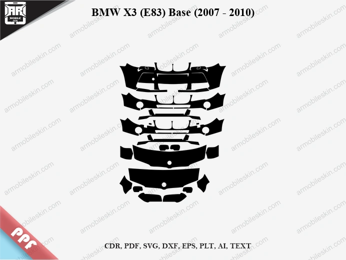 BMW X3 (E83) Base (2007 – 2010) Car PPF Template