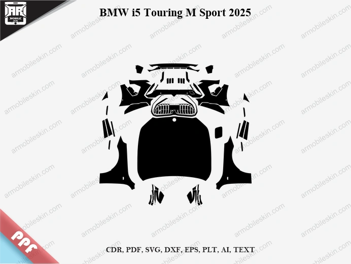 BMW i5 Touring M Sport 2025 Car PPF Template