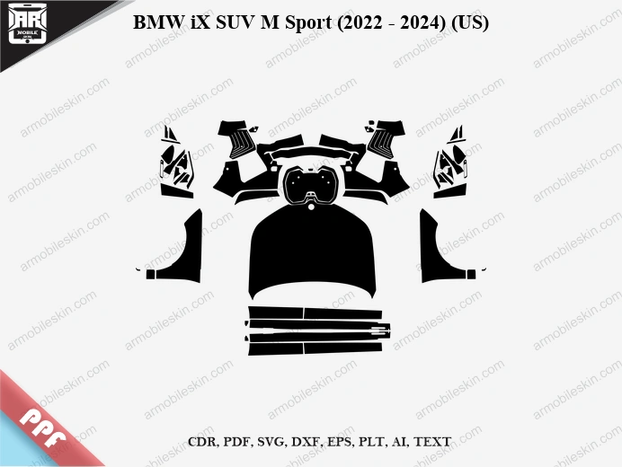 BMW iX SUV M Sport (2022 – 2024) (US) Car PPF Template