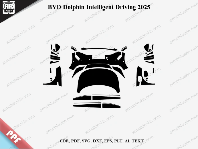 BYD Dolphin Intelligent Driving 2025 Car PPF Template